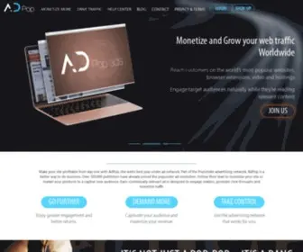 Adpop.com(Holding page) Screenshot