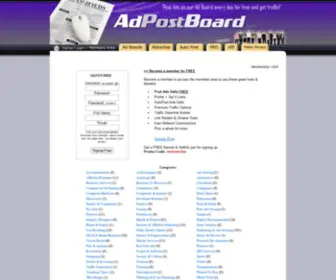 Adpostboard.com(Get traffic from Posting Ads) Screenshot