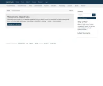 Adposthubs.com(SEO Hubs) Screenshot