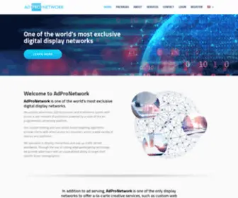 Adpronetwork.com(World’s most exclusive digital display network) Screenshot