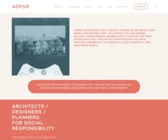 ADPSR.org(Architects) Screenshot