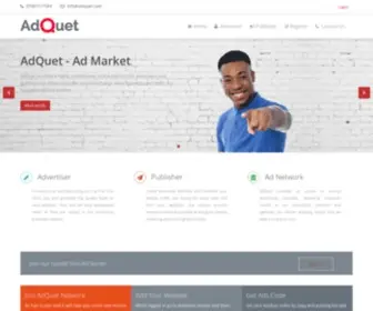 Adquet.com(Advertiser Publisher Network) Screenshot
