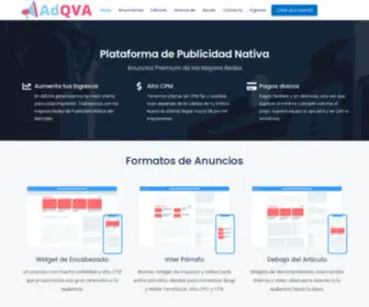 AdqVa.com(Native Advertising & Programmatic Network) Screenshot