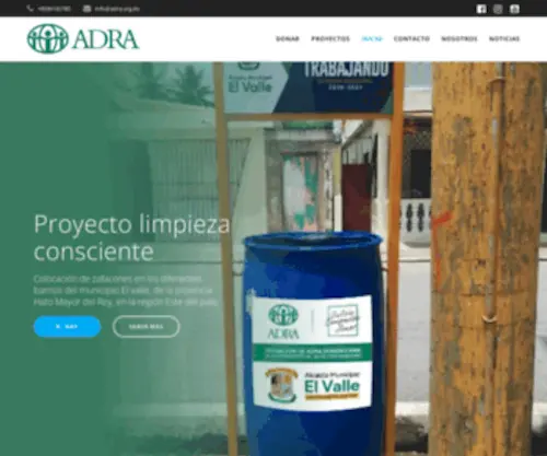 Adra.org.do(Agencia Humanitaria de la Iglesia Adventista) Screenshot