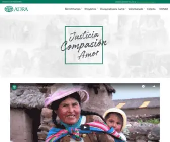 Adra.org.pe(ADRA PERÚ) Screenshot