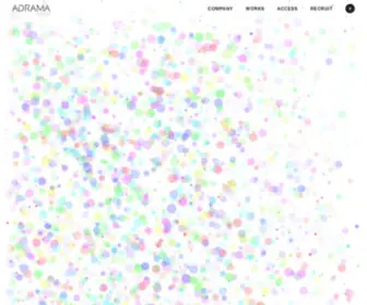 Adrama.co.jp(グラフィックとwebデザインで、新しいサービス) Screenshot