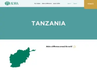 Adratanzania.org(ADRA Tanzania) Screenshot