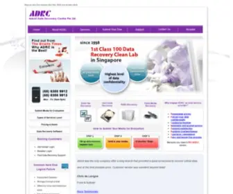 ADRC.com(Data Recovery by ADRC Singapore & Malaysia Centre) Screenshot