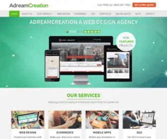 Adreamcreation.com(Professional Web Design) Screenshot