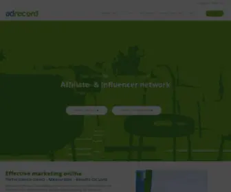 Adrecord.com(A platform for e) Screenshot
