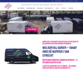 Adremutrecht.nl(Adrem verhuur in Utrecht heeft een ruime keuze in bestelbussen en auto's) Screenshot