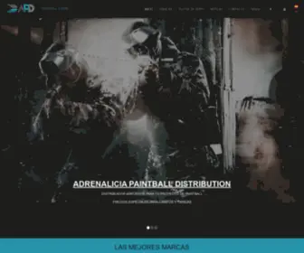 Adrenalicia.com(Adrenalicia Paintball distribucion) Screenshot