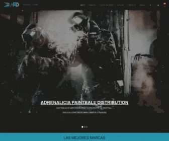 Adrenalicia.es(Adrenalicia Paintball distribucion) Screenshot
