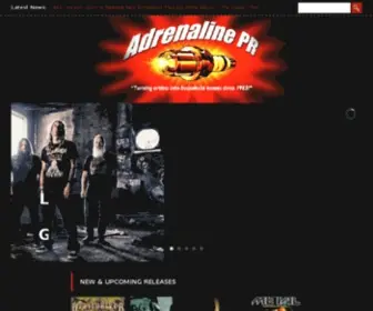 Adrenalinepr.com(Adrenaline PR) Screenshot