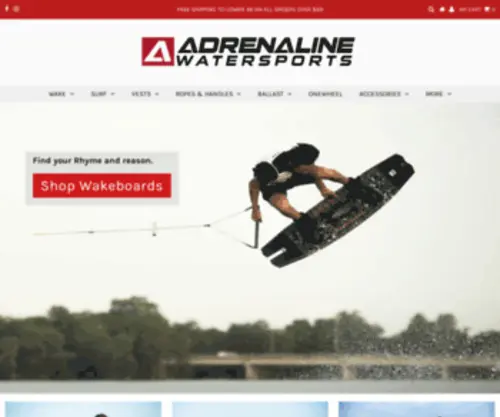 Adrenalinews.com(Adrenaline Watersports) Screenshot