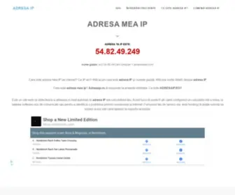 Adresaip.ro(Ce este o adresa IP) Screenshot