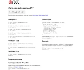 Adresameaip.ro(Afla adresa de IP) Screenshot