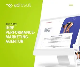 Adresult.ch(Affiliate-Marketing & Performance-Marketing-Agentur adresult AG) Screenshot