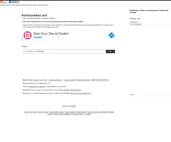 Adreszoeken.net(Zoeken= Zoek adressen) Screenshot