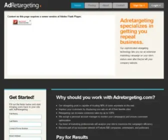 Adretargeting.com(Ad Retargeting) Screenshot