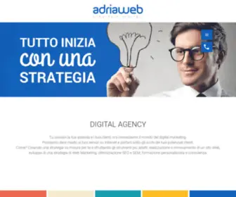 Adria-Web.com(Realizzazione siti Internet e consulenza Web Marketing per hotel e aziende. Adria Web) Screenshot