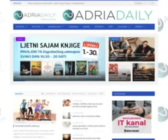 Adriadaily.com(Adria Daily Magazin) Screenshot