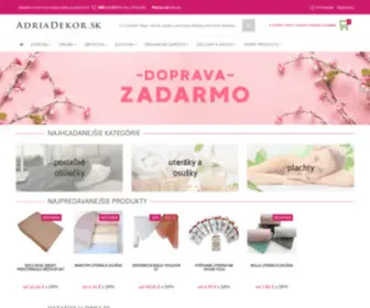 Adriadekor.sk(Posteľná bielizeň) Screenshot