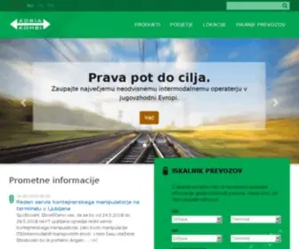 Adriakombi.si(Adria Kombi) Screenshot