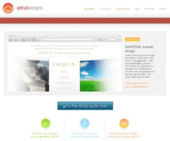Adrialdesigns.com(Website, logo, print designer) Screenshot