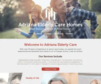 Adrianaelderlycarehomes.com(Adriana Elderly Care Homes) Screenshot