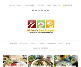 Adrianasbestrecipes.com(Adriana's Best Recipes) Screenshot