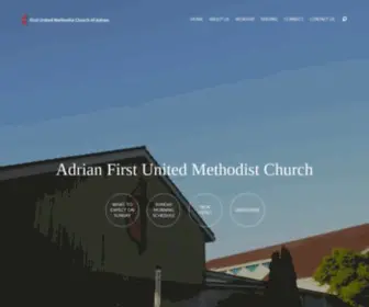 Adrianfumc.org(Adrian First United Methodist Church) Screenshot