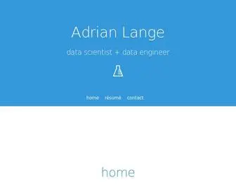 Adrianlange.com(Adrian Lange) Screenshot