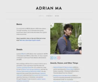 Adrianma.xyz(Adrian Ma) Screenshot
