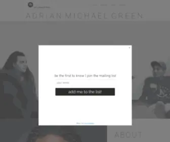 Adrianmichaelgreen.com(Home) Screenshot