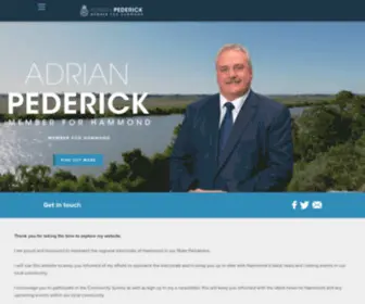 Adrianpederick.com(Adrian Pederick MP) Screenshot