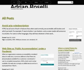 Adrianroselli.com(Adrian Roselli) Screenshot