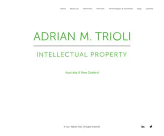 Adriantrioli.com(Intellectual Property) Screenshot