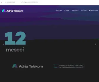 Adriatelekom.com(Početna) Screenshot