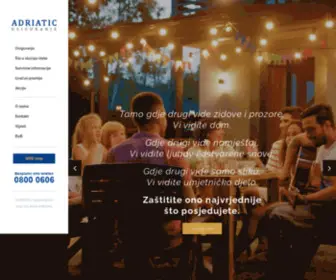 Adriatic-Osiguranje.hr(Odaberite najbolju vrstu osiguranja za Vas) Screenshot