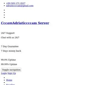 Adriaticcccam.com(Cccam Server) Screenshot