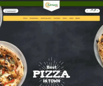 AdriaticPizzas.com(Adriatic pizza) Screenshot