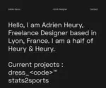 Adrien-Heury.net Screenshot