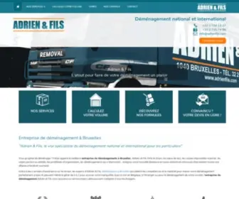 Adrienfils.com(Entreprise de déménagement à Bruxelles) Screenshot