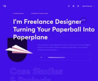 Adriengervaix.com(Freelance Product) Screenshot