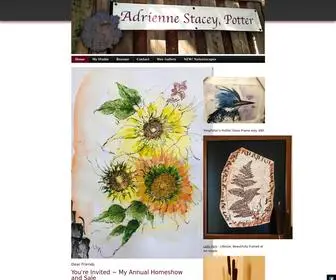 Adriennestaceypottery.com(Studio potter) Screenshot