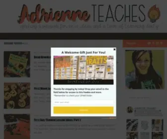 Adriennewiggins.com(Adrienne Teaches) Screenshot