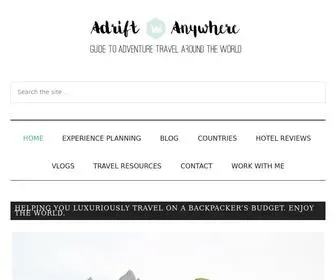Adriftanywhere.com(Adrift Anywhere) Screenshot