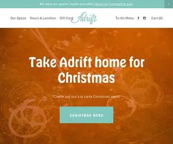 Adriftrestaurant.com(Adrift Restaurant) Screenshot