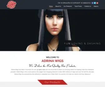 Adrinawigs.com(Hair wigs in Delhi) Screenshot